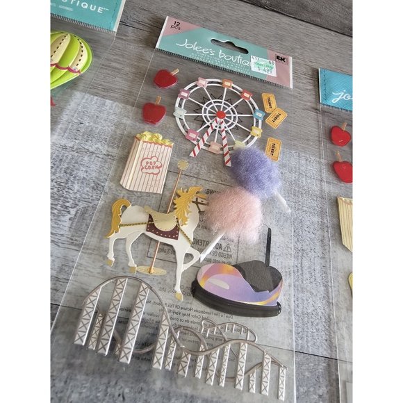 Sticker Lot Circus Carnival Balloons Scrapbooking 3D Stickers RARE Jolee's #34 - Picture 8 of 9